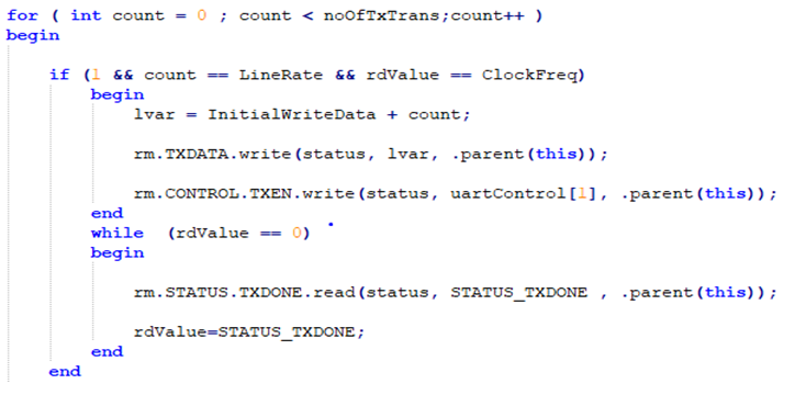 Example UVM Sequence with HSI Description